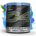 Cellencor C4 Ultimate Pre Workout Powder - Sugar Free Pretraining Energy Suplement for Men & Women - 300mg Caffeine + TeaCrine + Creaktine - ICY Blue Razz, 20 Servings
