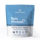 Sprout Living Plant Based Protein & Superfood Powder, Original, Unflashed 124; Organic Protein Powder, Vegan, Non Dairy, Non-GMO, Gluten Free, Sugar Free, Perfect Keto Drink (5 lb)