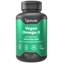 Komunitas Vegan Omega 3 DHA, EPA & DPA dari Algae 124; Vegan Bersertifikat, Tersumber, True Full Spectrum 124; 60 Veggie Softgeels (Karrageenan Free)