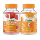 Lifeable Collagen & Vitamin C + Vitamin C 750mg, Gummies Bundle