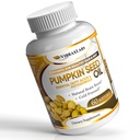 vibraxlab Pumpkin Seed Oil - 100% Cold Pressed Pure 100mg Ekstraksi - Best for Hair Growth, Younger Looking Skin & Face, Bladder Control Suffels, 60 Softgels