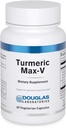 Laboratorium Douglas Turmeric Max- V 124; Curcumin Standardisasi untuk menyokong Gabungan dan Fungsi Otot 124; 60 Kapsul