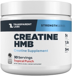 Transparent Labs Creatine HMB - Creatine Monohydrate Powder dengan HMB untuk Perkembangan Muscle, Peningkatan Kekuatan, Keluaran Energi Enhanced, dan Peningkatan Atletic Performance - 30 Servings, Tropical Punch
