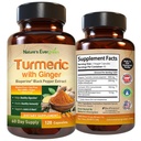 Turmeric with Ginger Root Joint Supppplement A24; Turmeriic Curcumin Supplement 95% Curcuminoid