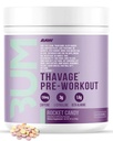 Powder RW Pre Workout, Thavage (Rocket Candy) - Chris Bumstead Sports Nutrition Suplement for Men & Women - CbumPretraining for Working Out, Hidration, Mental Focus & Energy - 40 Servings