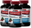 Proantosidin Oligomeric - Grape Seed Extract - Grape Seed Extract Capsules - Grape Seed Supplemen - Grape Benih Resveratrol - Mencegah Tekanan Tinggi - 3B 90 Capsules