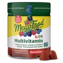MegaFood Kid Multivitamin Gummies - Anak Vitamin - Umur 4 + dengan Vitamin C, Vitamin D, Zinc, Choline, dan Real Fruit - Otak & Imune Dukungan - Berrylicious Flavor - 60 Gummi (30 Pelayan)
