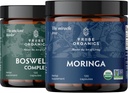 Vitalitas TRIBE ORGANICS Duo - Boswellia Complex - Moringa - untuk Dukungan Bersama, Relief Otot, Energi, Berat Kehilangan, Fungsi Otak