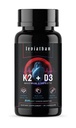 Nutrition Leviathan Vitamin D3 K2 2 dalam 1 Formula 14; 360mcg Vitamin K2 (MK7) + Vitamin D3 5000 IU Vegan Organik Kekuatan Vitamin - Dukung Heart, Teeth, Gabungan, dan Bone Health