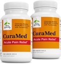 Terry Course CuraMed Acute Pain Relief - Tambahan dengan BCM-95 Curcumin & BOS-10 Boswellia - Black Sesame Semed Oil untuk mendukung Relief Occasional Discomfort - 120 Liquid Gels (Paket 2)