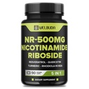 5in1 + Nicotinamide Ribside Suplemen dengan Resveratrol, Quercetin, Turmeric, Rhodiola Rosea - 90 Hitung selama 90 Hari