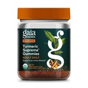Gaia Herbs Supreme Turmeric Dewasa Harian Gummies- Daily Swelling Dukungan untuk Kesehatan, Hidup Aktif - USDA Dihiasi Campuran Organik Turmerik dan Supportif Herbs- 40 Gummies (Persediaan 20 Hari)
