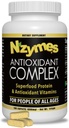 Nzymes ® Antioksidan Kompleks untuk Orang. Suplemen Antioksidan yang kuat, Vitamin C, Vitamin E, Vitamin A, Selenium, Live Sprouted Enzymes. 180 Count - Made in The USA