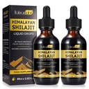 Shilajit Pure Hilayan Organic Resin Drop, Pure Himalaya Shilajit Resin Appliment Gold Suplement, Shilajit Organic Drop Rich in 85 + Trace Mineral, Shilajit for Men & Women (2.02 Fl Oz (Paket 2)