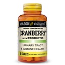 MASON NATURAL Cranberry dengan Probiotic, 2 Bulan Supply, Sangat Terkonsentrasi, Mendukung Normal Immune Health & Urinary System, 60 Tablet