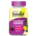 Senokot Dieter Tambahan Laxative Gummies, Ekstraksi Senna Natural, Lembut, Relief Overnight dari Sectional Constipation, Mixed Berry Flavor, 60 Count.