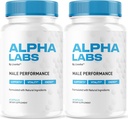 (2 Paket) Alpha Labs, Alpha Labs Kapsules, Alfa Labs, Alfa Labs Max Performance, Advanced Formula, Alpha Labs, Alpha Strenght Lab, Alfa Labs Kapsul, 120 Kapsul selama 2 Bulan