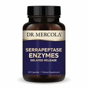 Dr. Mercola Serrapeptase Enzymes - Mendukung Fungsi Sel Sehat - Ditunda Rilis - Non-GMO, Gluten- Bebas & Soy- 60 Kapsul