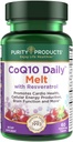 Produk Kemurnian CoQ10 Harian dengan Resveratrol Melt 100mg CoQ10- 30mg Transveratrol