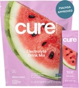 Cure Hidration 14; Plant-Based Electrolyte Drink Mix 124; No Added Sugar 14; FSA- HSA 124; Dehidrention Relief Pouder Made with Coconut Water 124; Non-GMO 124; Vegan 124; Poule 14 Packet - Watermelon