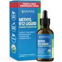 USDA Organik Vitamin B12 Liquid Drops - Methylcobalamin untuk Enhanced Energy and Nervous System Dukungan - 30 Servings - Sangat Bioavailable untuk Absorpsi - Non-GMO, Vegan, Strawberry Flavor, 1 Fl Oz