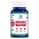 BioTrust OmegaKrill EPA & DHA Omega 3 Suplement, Fish and Krill Oil to provide Support for Joint, Heart, Brain, Eye and Skin (30 Servis)