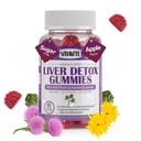 VidaVite Liver Cleanse Detox & Repair gummies - Sugar- free, US- Made, 1500mg Milk Thistle Suplement with Artichoke, Dandelion and 20 + Herbs - Liver Support Suplemen for Men & Women (60 Vegan Gummies)
