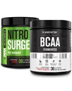 Jacked Factory Nitrospush Pre- Workout di Cherry Limeade & BCAA di Fruit Punch for Muscle Building and Recovery