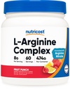 Kompleks L- Arginine (Fruit Punch, 60 Servings) - Gluten Free, Non- GMO