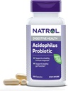 Natrol Acidoblus Probiotic 100 mg, Dietary Suplemen untuk Fungsi Gut Sehat, Digetical Health Capsules untuk Dewasa, 100 Capsules, Hingga 33 Hari Supply