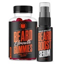 Wild Willies Growth Dual Threat: Beard Growth Gummies and Serum Kit for Men - Biotin, Caffein & Estibe Growth Oil for Fuller, Thicker Facial - Beard Vitamin & Enhance Beard Growth