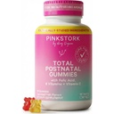 Pink Stork Total Postnatal Vitamin Gummies - Multivitamin for Postpartum Recovery and Lactation Support - Folic Acid, B6, and Vitamin C - Postpartum Essentials - 60 Gummy Vitamins