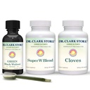 Dr Clark Store Intestine Dukungan & Cleanse Kit - dengan Asli Green Tincture dari Black Walnut Hulls, Wormwood, dan Cloves- Membantu Menjaga Fungsi Intestinal Optimum