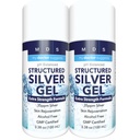 Colloidal Silver Gel Extract strength - 35pphm Activated Colloidal Silver Gel for Maximum Potency - Made in USA - Structured Formula in a Convenient 2 Pack