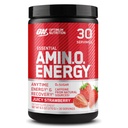 Optimum Nutrition Amino Energy - Pre Workout with Green Tea, BCAA, Acids, Keto Friendly, Green Coffee Extract, Energy Powder - Juicy Strawberry Burst, 30 Servings (Packaging May Wary)