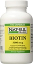NAT- Rul Biotin 5000 mcg Capsules 100 ea