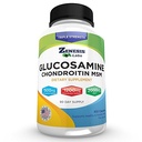 Glucosamin Zenesis Labs Sulfate + Chondroitin + MSM Combination Combination Joint & Cartilage Suplement 450 Capsules (Bulk 90 Day Supply) 1500mg, 1200mg, 2000mg per Serving