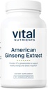 Visi Nutrients - American Ginseng - Energi Dukungan Mental dan Endurance Fisik - 100 Vegetarian Capsules per Botol - 250 mg