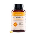 NaturreWise Vitamin D3 4000iu (100 mcg) 1-Year Supply for Immune Dukung, Healthy Muscle Fungsi, dan Bone Health - Non-GMO, Gluten- Free in Organic Extra Virgin Oil, (Mini Softgel), 360 Count