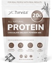 Zurvita - Chocolate Delight Protein Powder - 20g Protein, Protein, Progories, 24 + Vitamin dan Mineral - No Android Sweeteners - 26oz (20 Pelayan)