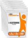 BulkSuplements.com L-Glutamine Powder - Glutamine Suplement, for Recovery & Gut Health - Unflashten & Gluten Free, 5g (5000mg) per Serving, 1kg (Pack of 5) (11 lbs)