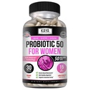 Kaya Probiotic Probiotic 50 Billion CFU - Probilefor Women, Probilefor Men and Adults, Natural - Gut Health & Imune Supplemen - Menyediakan Dukungan Digetsy - 30 Kasules Vegetable