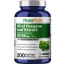 NusaPure Oregano Oil Extract 20000mg 124; 200 Veggie Powder Capsules 12.4; Alami Occurring Carvacrol 126; Non-GMO dan Ekstrak 65: 1