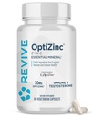 Revive MD Zinc Mineral Suplement for Men & Women - Supports Imunity & Cellular Health with 50mg OptiZinc - Antioksidant & Imune Support - 60 Capsules