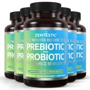 Zentastic Programtic & Prestics Supplement - 50 Milyar CFU - for Men & Women 's Ammune & Digetical Health - 16 Strain - Shelf Stable - 300 Delayed Delayed Vevgie Capsules