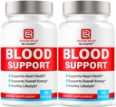 (2 Pack) Relief Blood Support Capsules - Resmi TrustedRelief Blood Support Vitamin Pills, Natural Trusted Relief Advance Premium Formula Wellness & Overal Health, 60 Capsules selama 2 Bulan