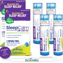 Boiron SleepCalm On The Go Sleep Aid for Deep, Relaxing, Restful Nighttime Sleep - Melonuning- Free and Non Habit- Forming - 80 Count per Tube - 4 Tubes dengan Blue Pen