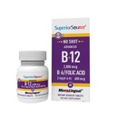 Sumber Superior NO Shot Advanced B-12 2.000 mcg B-6 / Folic Acid 600 mcg - Folic Acid for Women & Men - B Vitamin Supports Energy & Cell Health - 60 Sublingual Dissoling Tablet