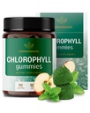 HERBAMAMA Chlorofil Detox Gummies - 50mg Sodium Copper Chlorophylin Internal Deodoran untuk Dukungan Tubuh - Vegan, Tambahan Antioksidant Non- GMO - 90 Pectin- Berdasarkan Application-Flavorant Chews