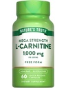 Nature 's Truth L-Carnitine 1000mg 124; 60 Capsules 124; Mega Power 124; Form Bebas 124; Non-GMO & Gluten Free Suplemen